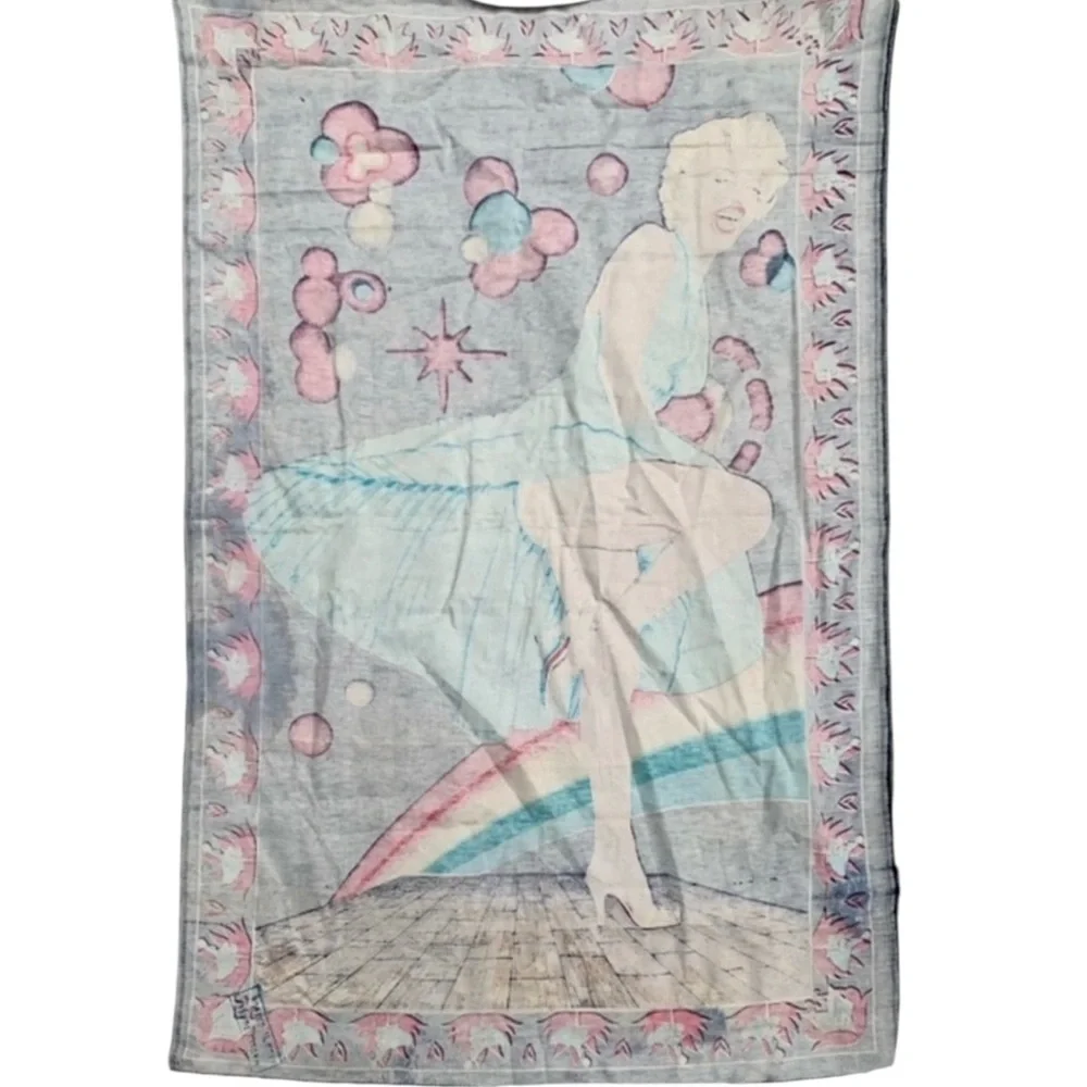 Vintage Marilyn Monroe Velvet Wall Tapestry Throw